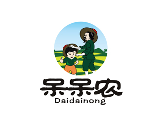 鄭國麟的呆呆農(nóng) 人物卡通LOGO設計logo設計